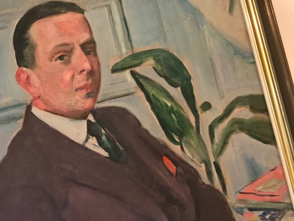 George Leslie Hunter portrait of professor Hendry 1
